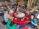 優遊吧斯阿里山鄒族文化部落餐廳用餐